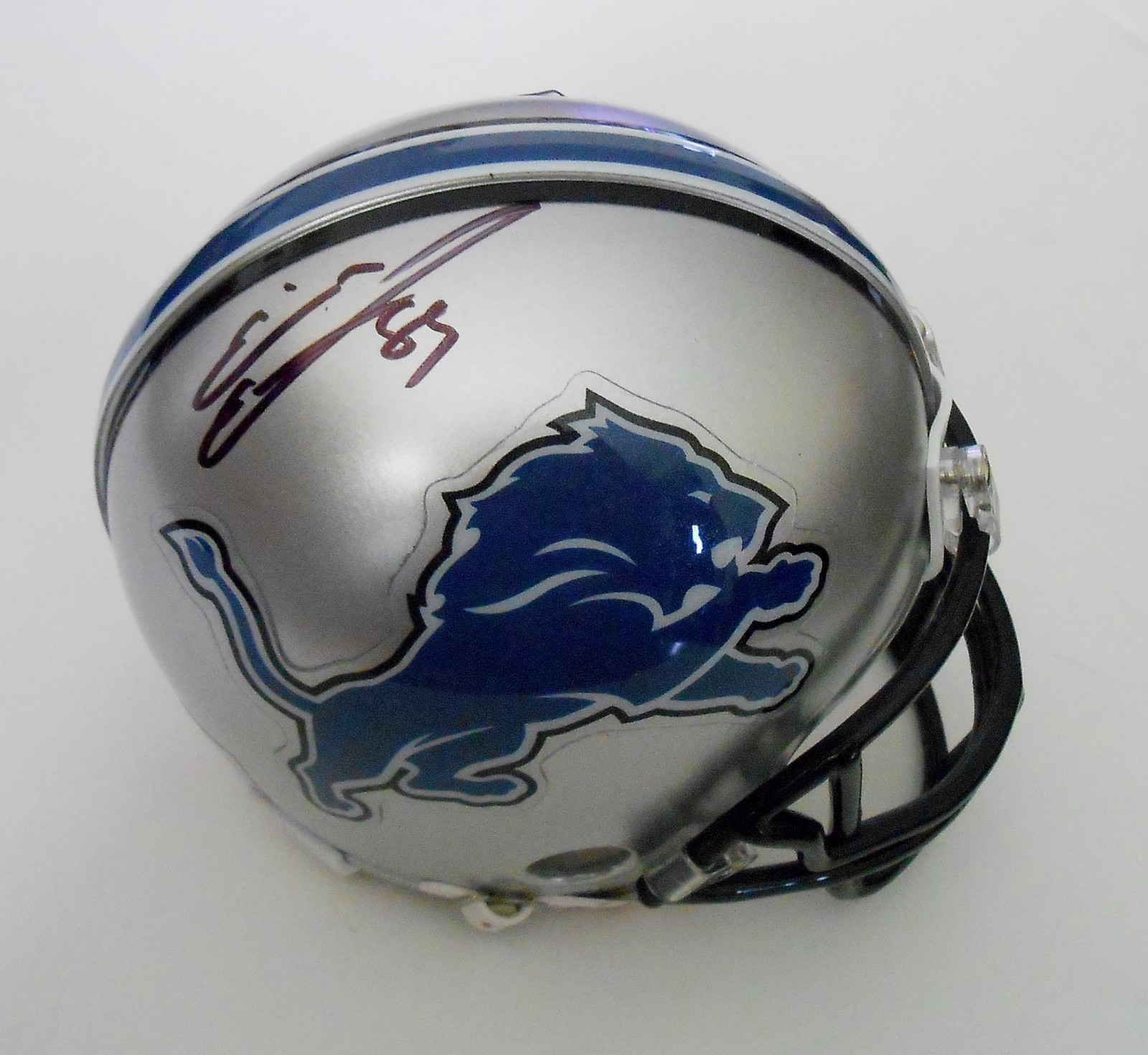 Eric Ebron Signed Detroit Lions Football Mini Helmet w/COA Collectible Memorabilia