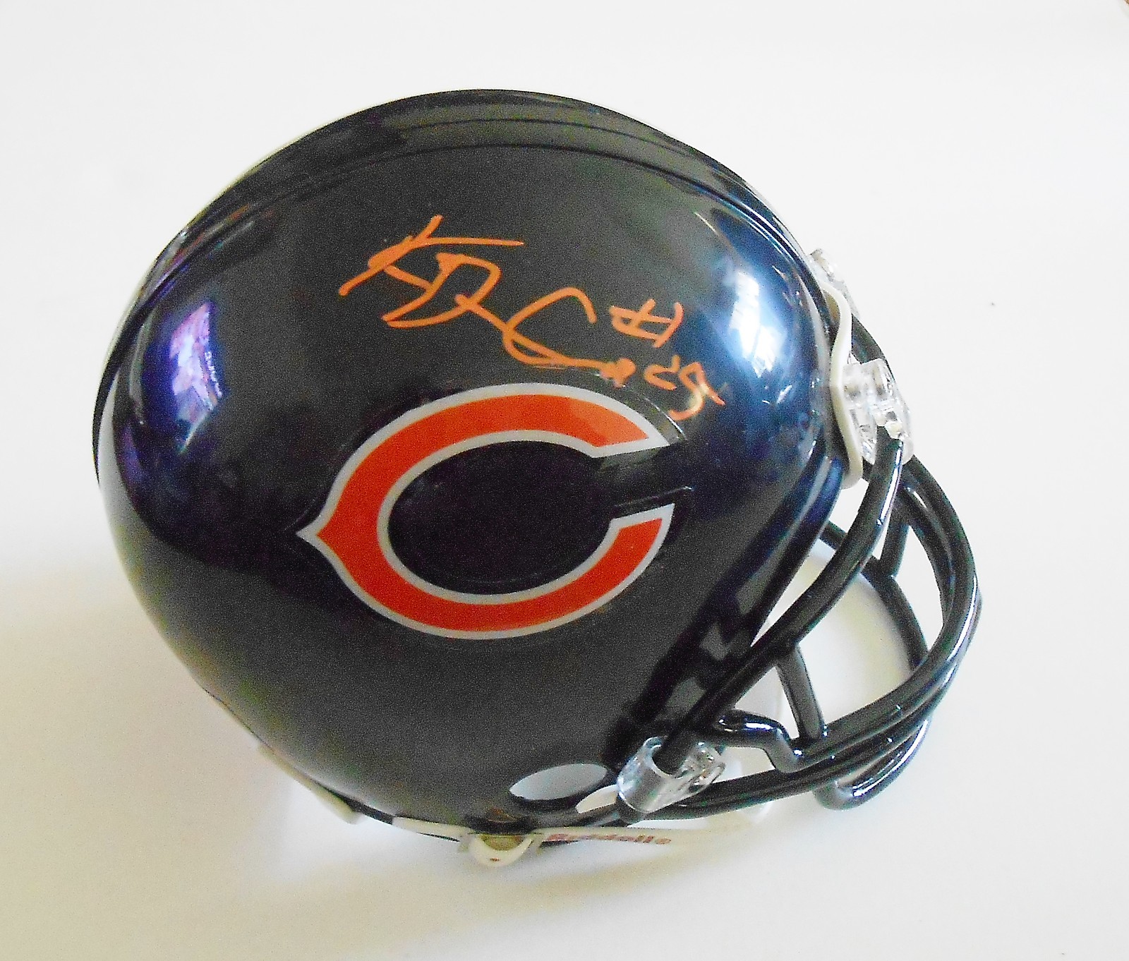 Ka'Deem Carey Signed Chicago Bears Mini Football Helmet w/COA Collectible Memorabilia