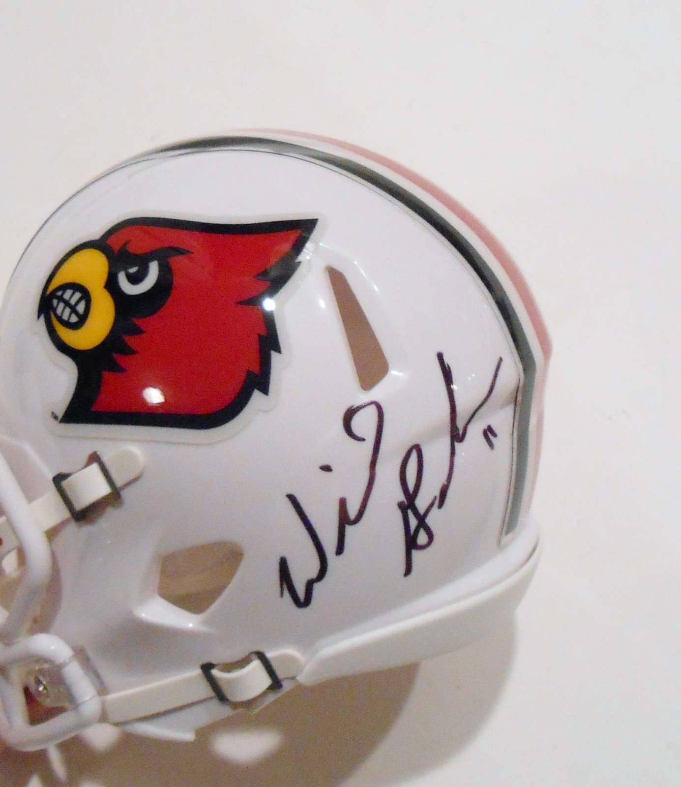 WILL GARDNER SIGNED MINI HELMET W/COA LOUISVILLE CARDINALS FOOTBALL  COLLECTIBLE MEMORABILIA