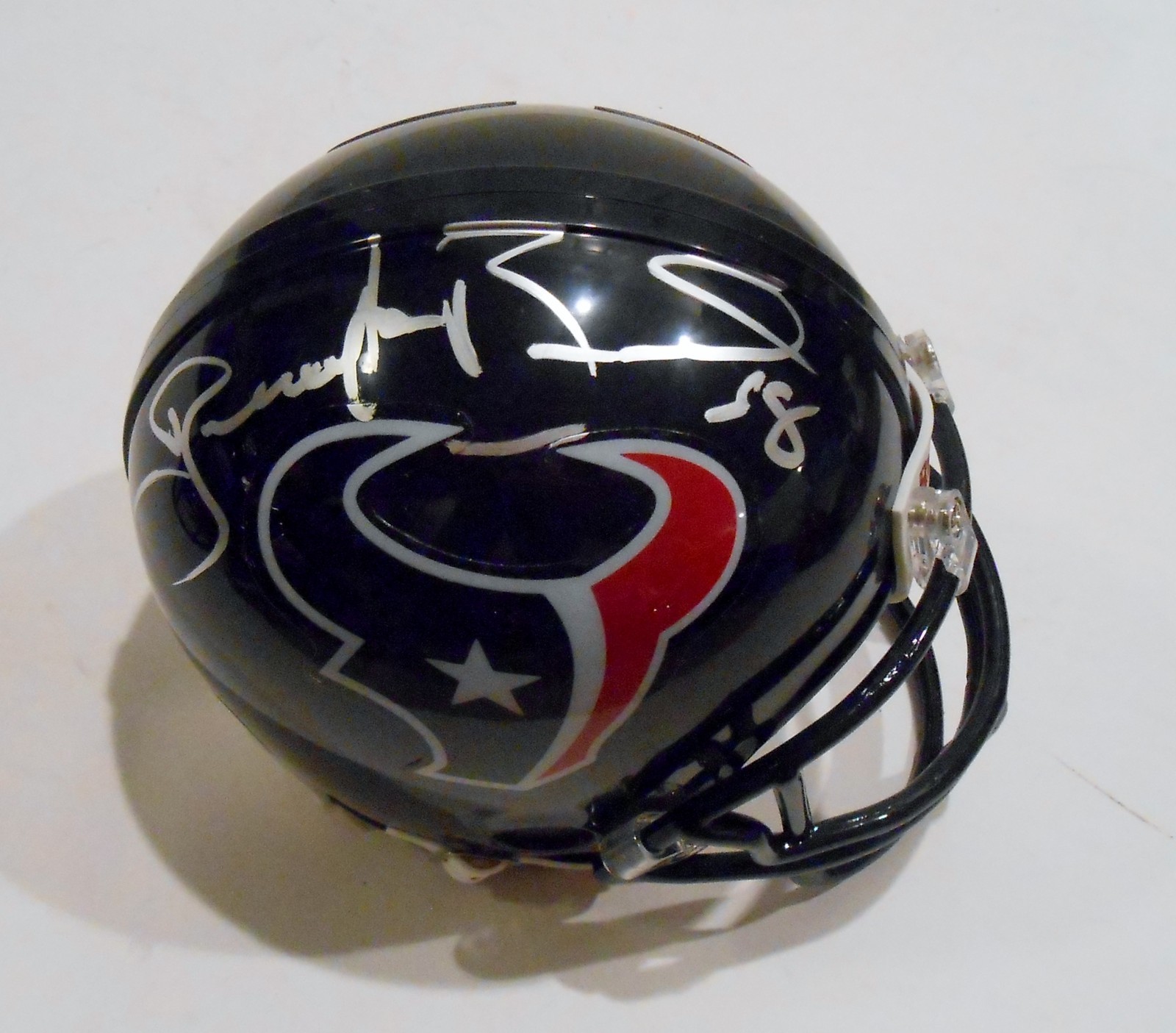 Brooks Reed Signed Houston Texans Mini Helmet w/COA Collectible Memorabilia