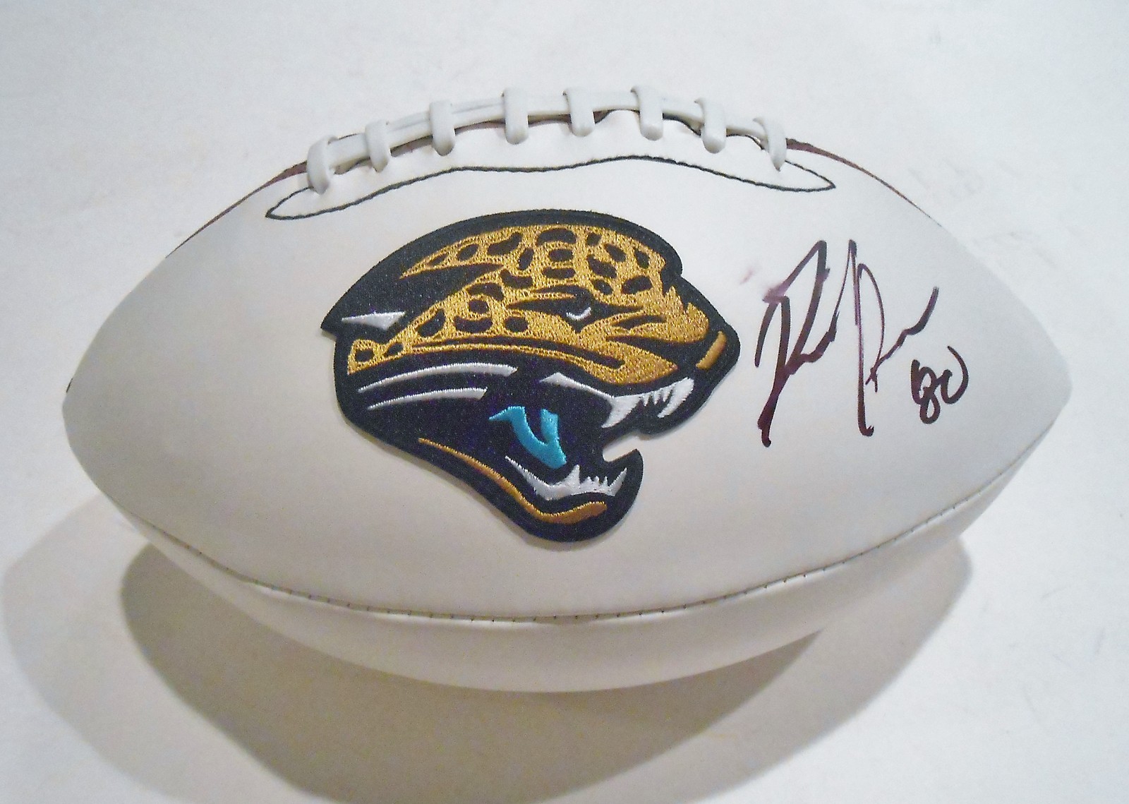 Rashad Greene Signed Jacksonville Jaguars Logo Football w/COA 2015 NFL Draft Collectible Memorabilia