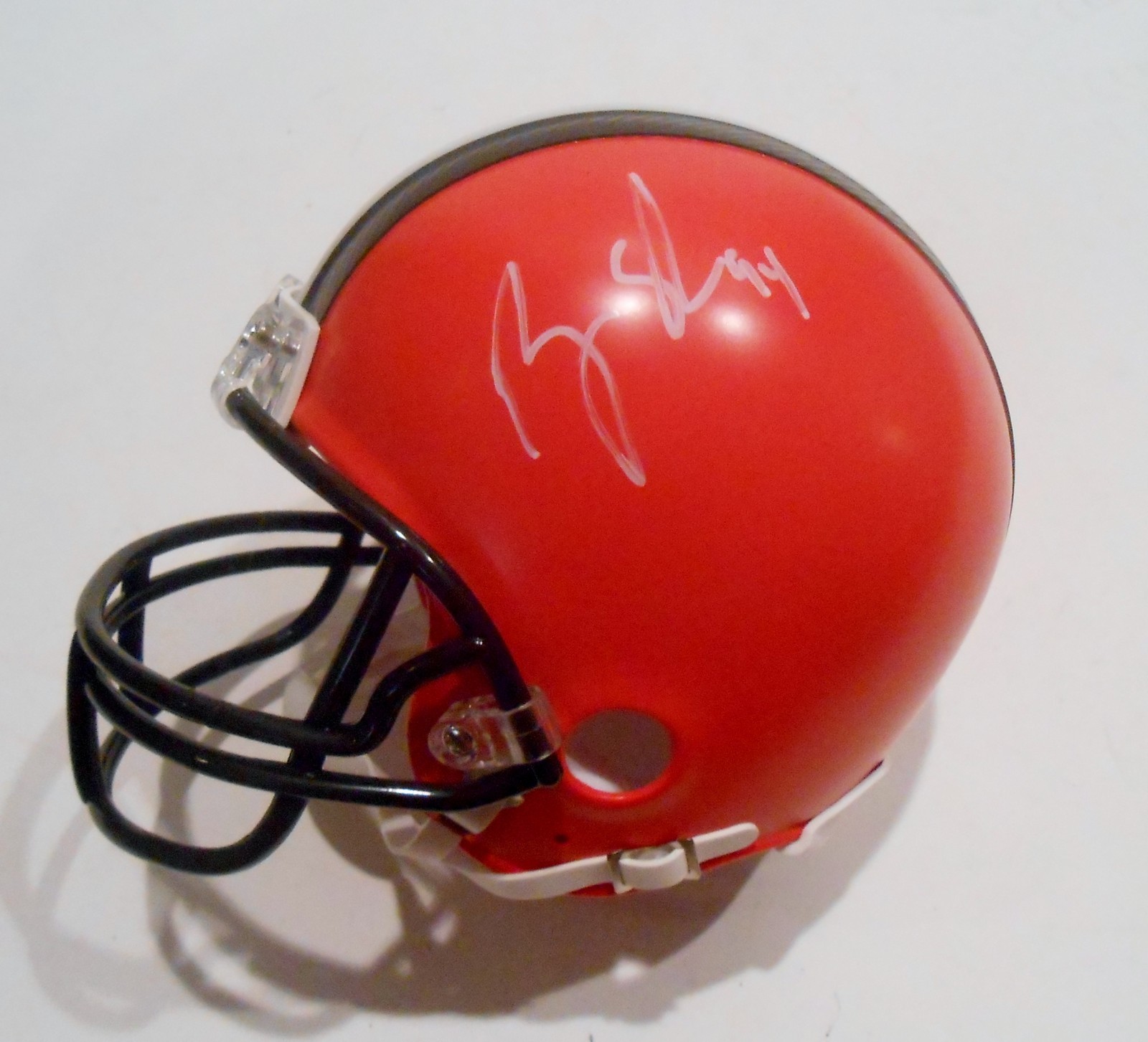 Randy Starks Signed Cleveland Browns Football Mini Helmet w/COA 2015 Style Collectible Memorabilia