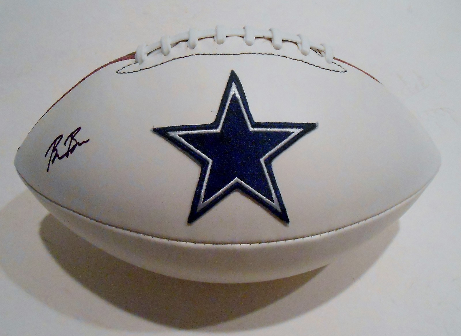 Brandon Bridge Signed Dallas Cowboys Logo Football w/COA 2015 NFL Draft Collectible Memorabilia
