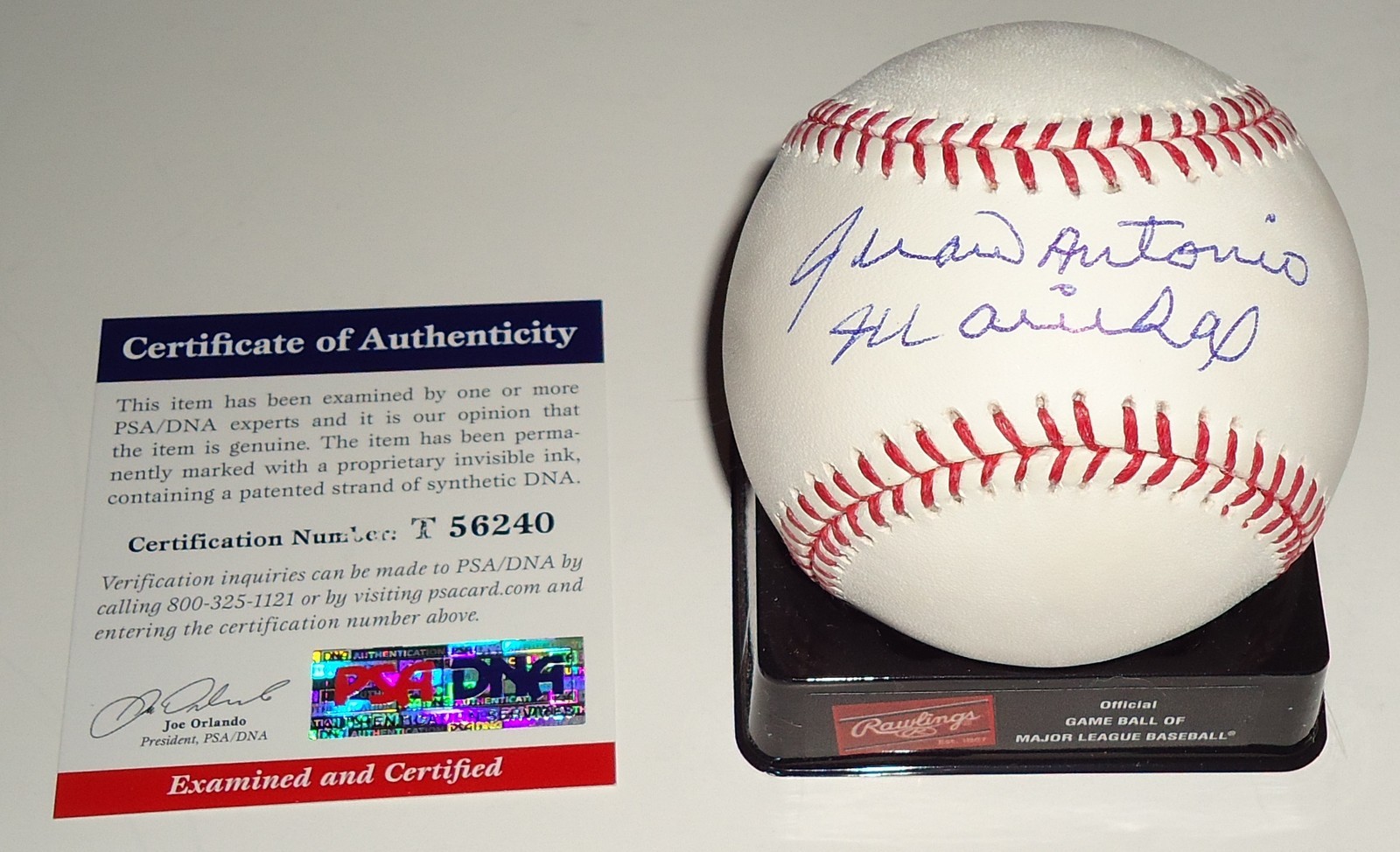 Juan Antonio Marichal signed OML baseball PSA/DNA T56240 Collectible Memorabilia