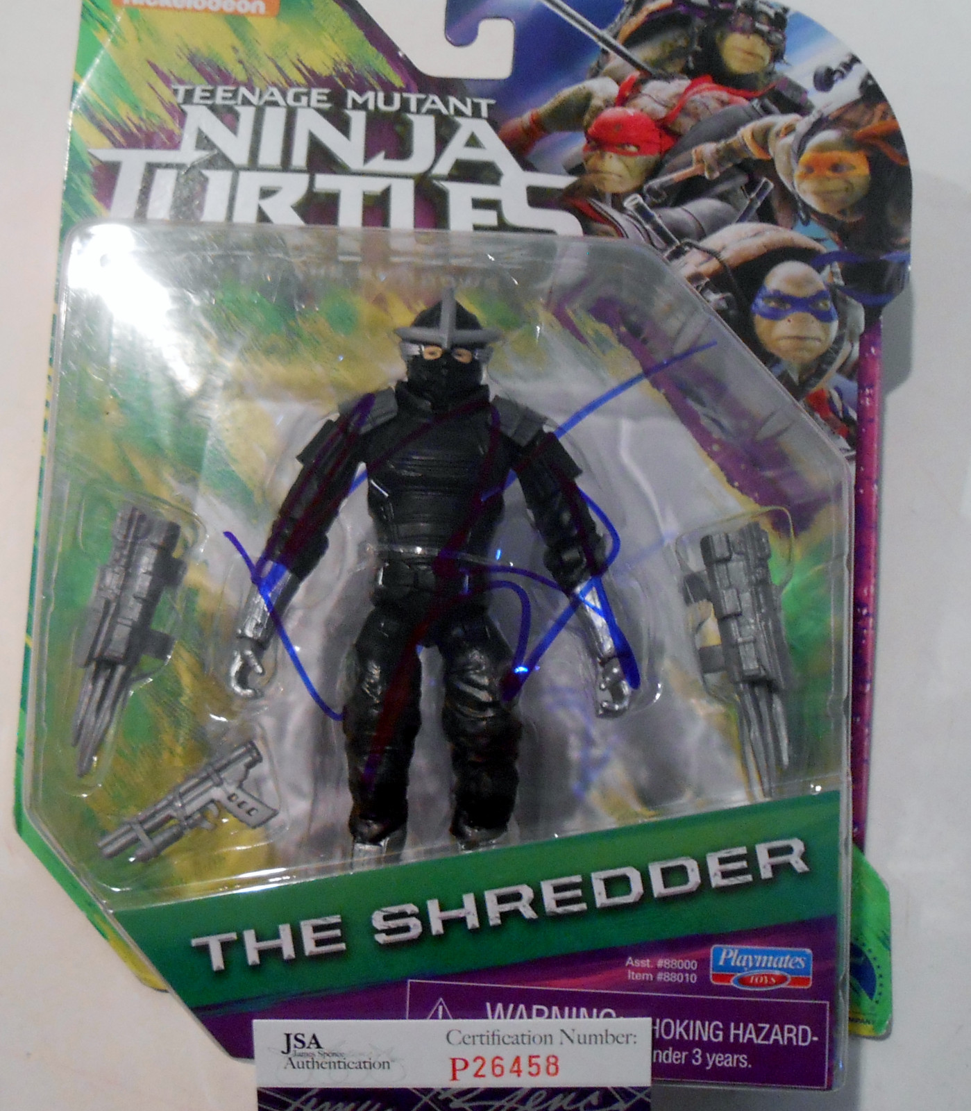 Brian Tee Signed Shredder Toy w/JSA COA Teenage Mutant Ninja Turtles P26458 Collectible Memorabilia
