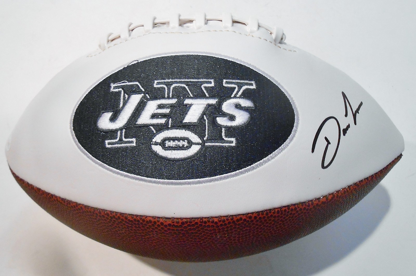 Darron Lee Signed New York Jets Logo Football w/JSA COA SD19159 Collectible Memorabilia