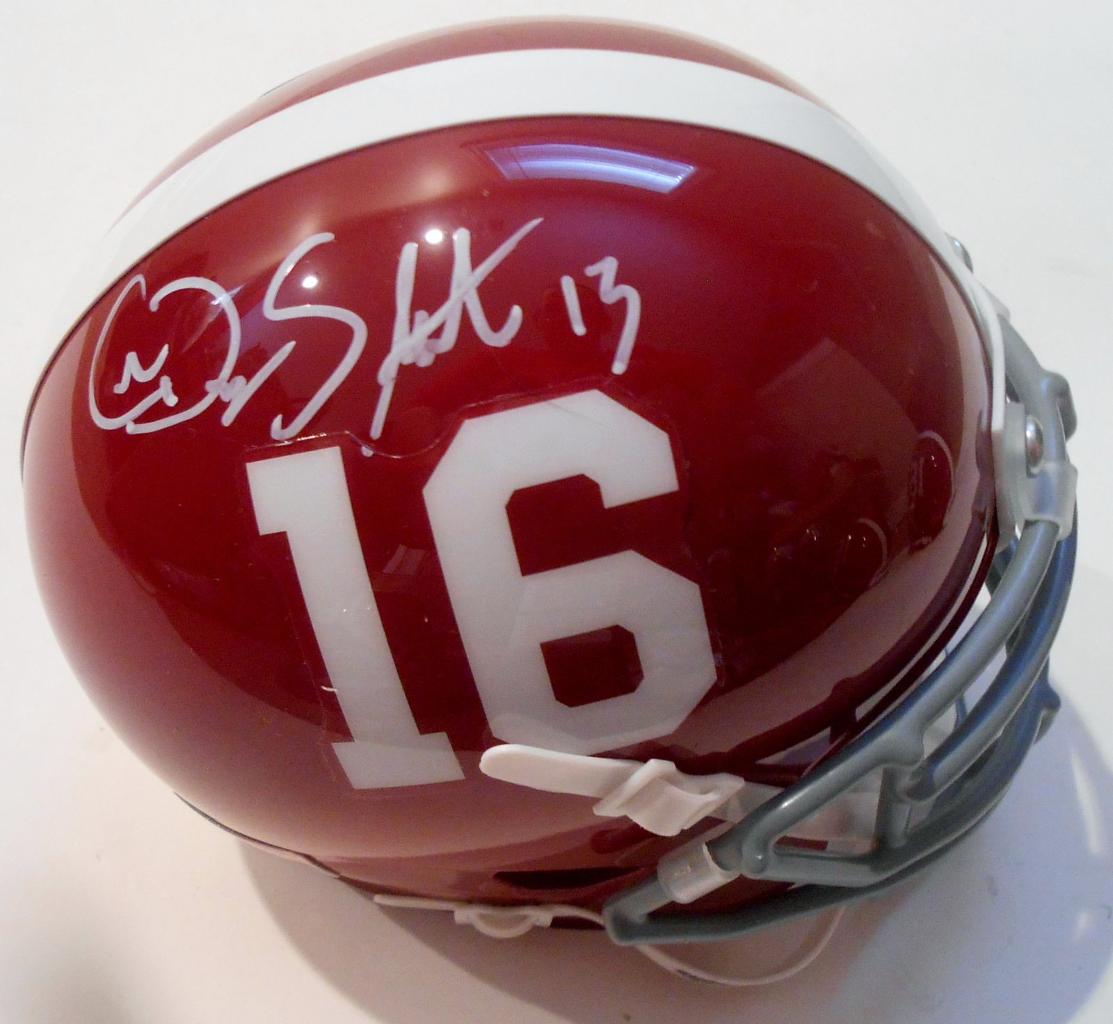 Ardarius Stewart Signed Alabama Crimson Tide Mini Helmet w/COA Roll Tide C Collectible Memorabilia