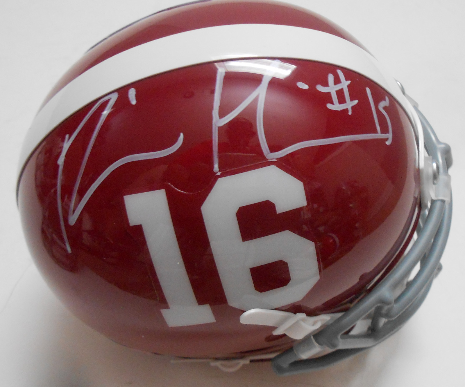 Ronnie Harrison Signed Alabama Crimson Tide Mini Helmet w/COA Roll Tide C Collectible Memorabilia