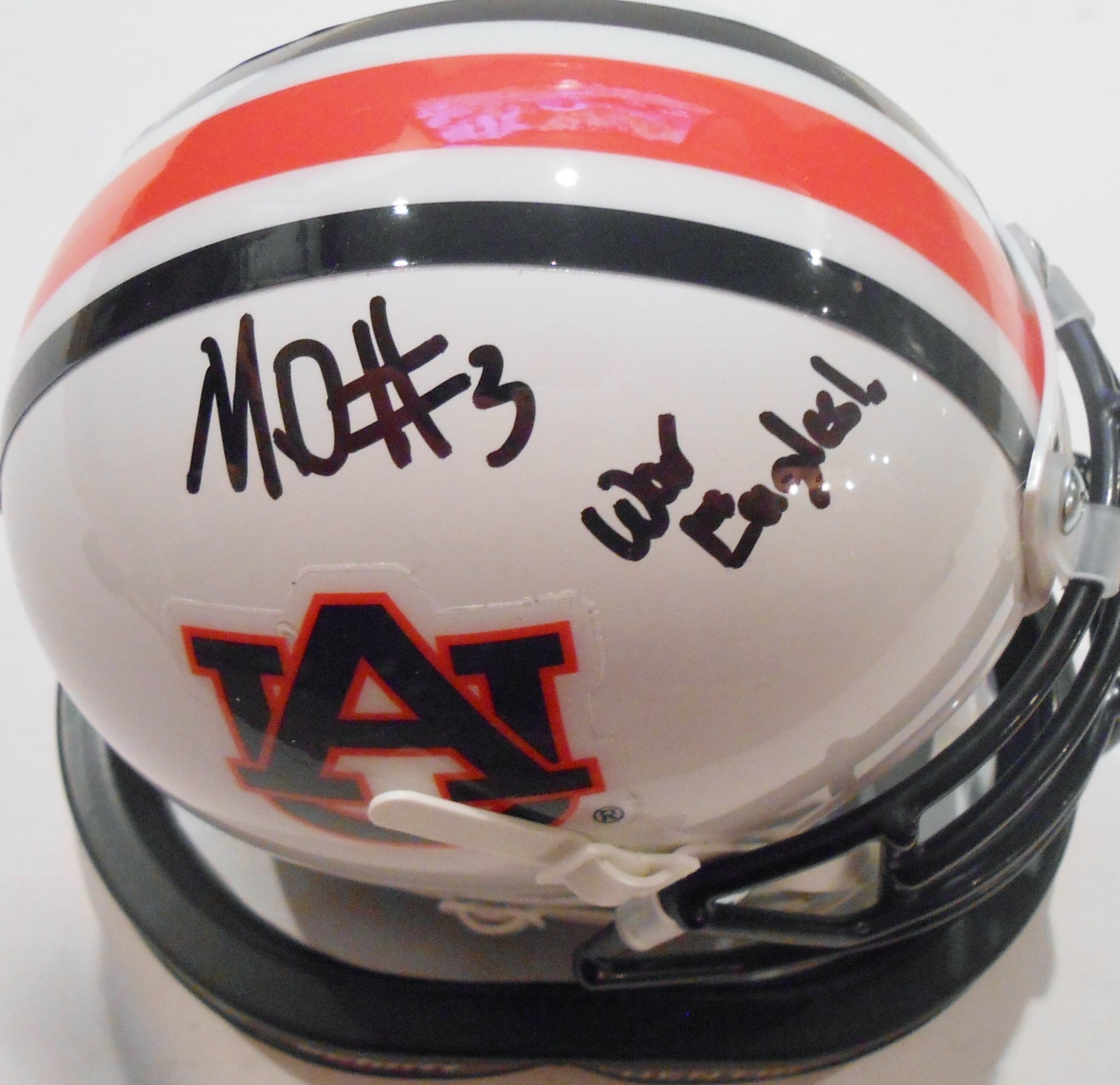 Marlon Davis Signed Auburn Tigers Mini Helmet w/COA War Eagle Collectible Memorabilia