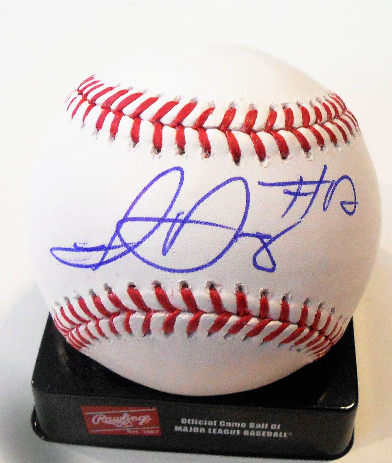 Isan Diaz Signed Official Major League Baseball W/COA Milwaukee Brewers Collectible Memorabilia