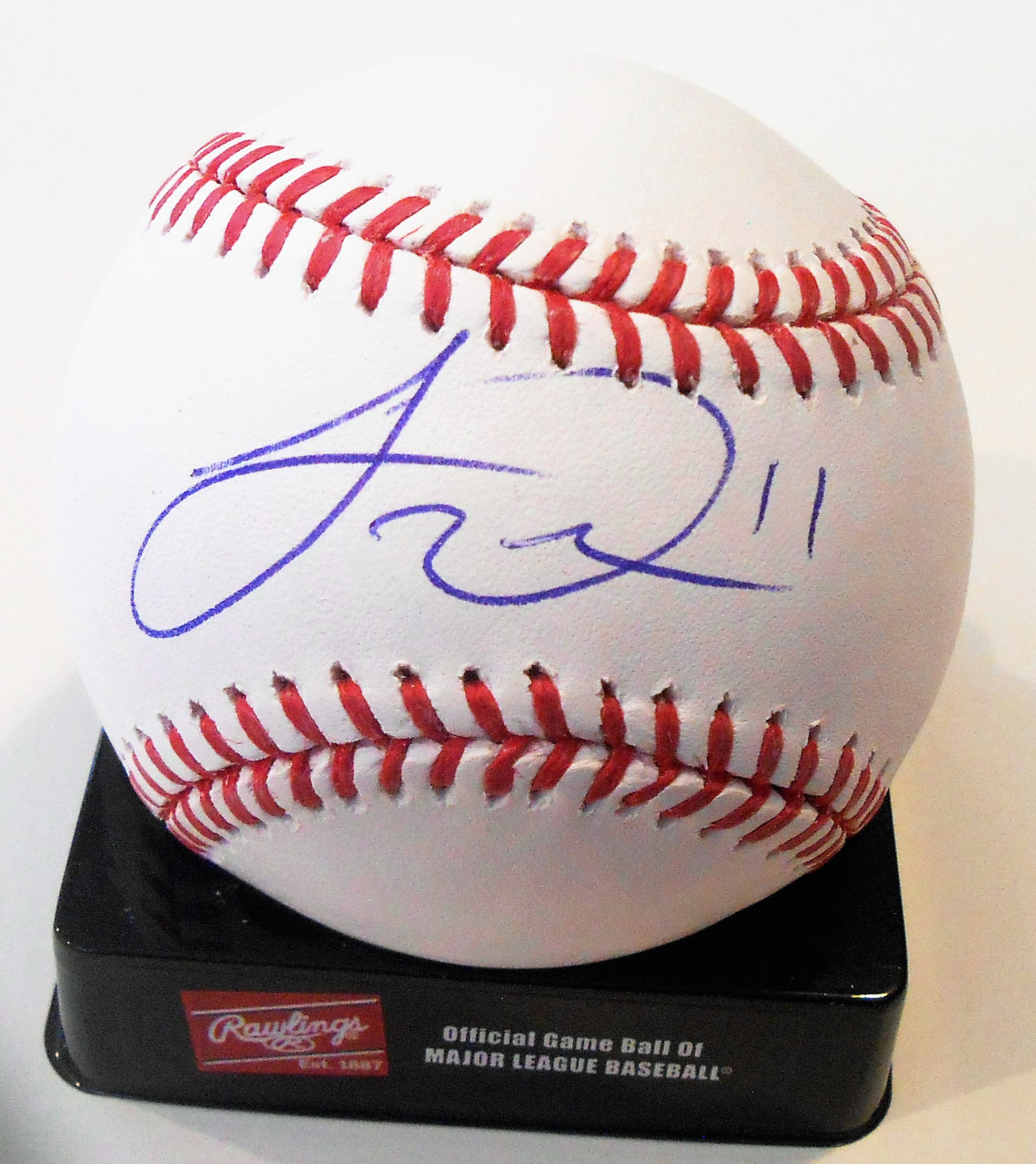 Travis Demeritte Signed Official Major League Baseball W/COA Atlanta Braves Collectible Memorabilia