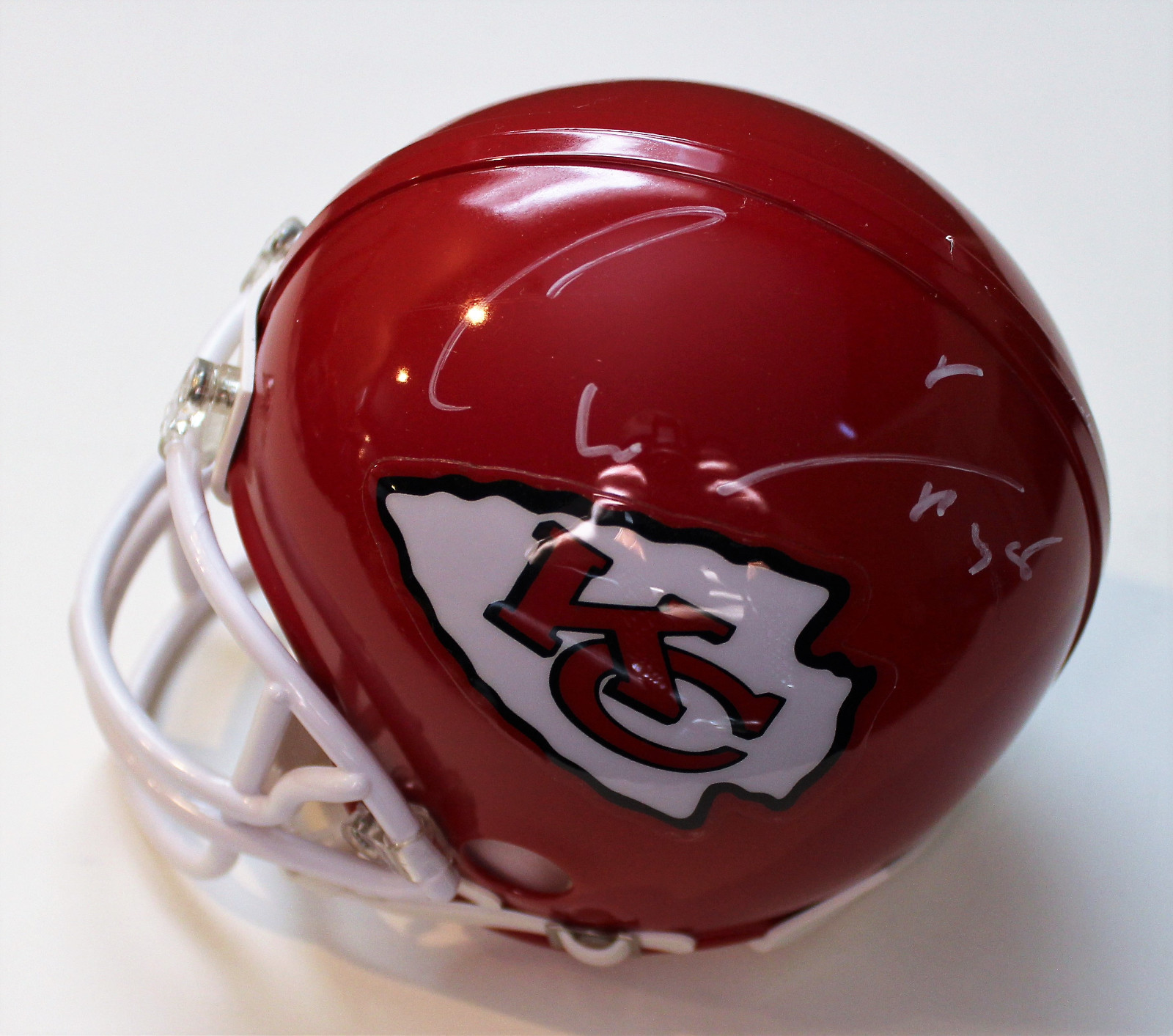 Charcandrick West Signed Kansas City Chiefs Mini Football Helmet w/COA Collectible Memorabilia