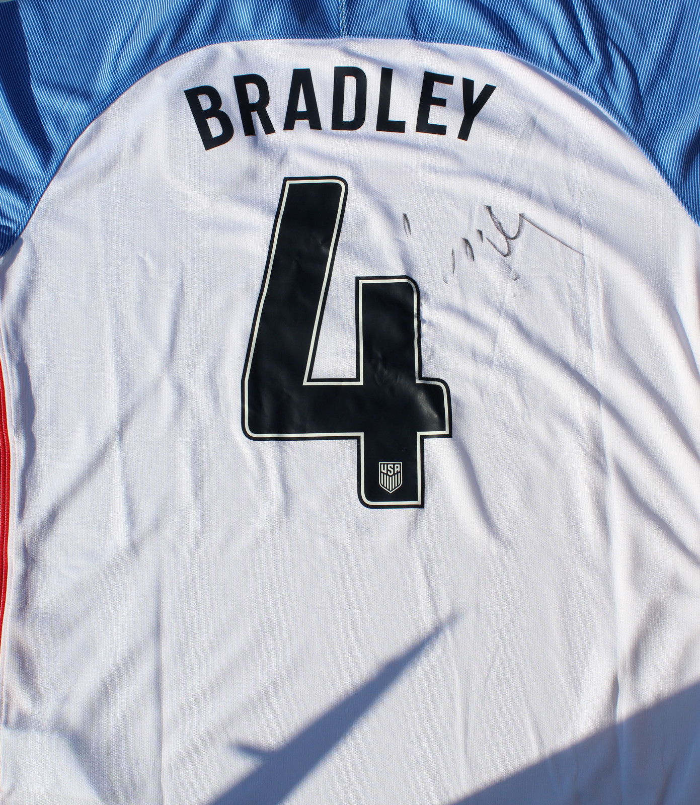 Michael Bradley Signed Team USA Soccer Jersey w/COA United States Collectible Memorabilia