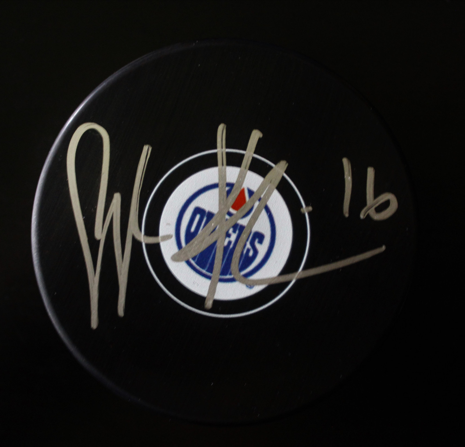 Jujhar Khaira Signed Edmonton Oilers Autograph Puck w/COA 2017 Collectible Memorabilia