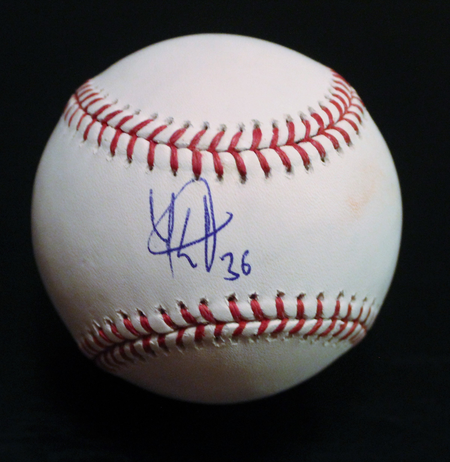 YANIO PEREZ SIGNED OFFICIAL MAJOR LEAGUE BASEBALL W/COA TEXAS RANGERS  COLLECTIBLE MEMORABILIA