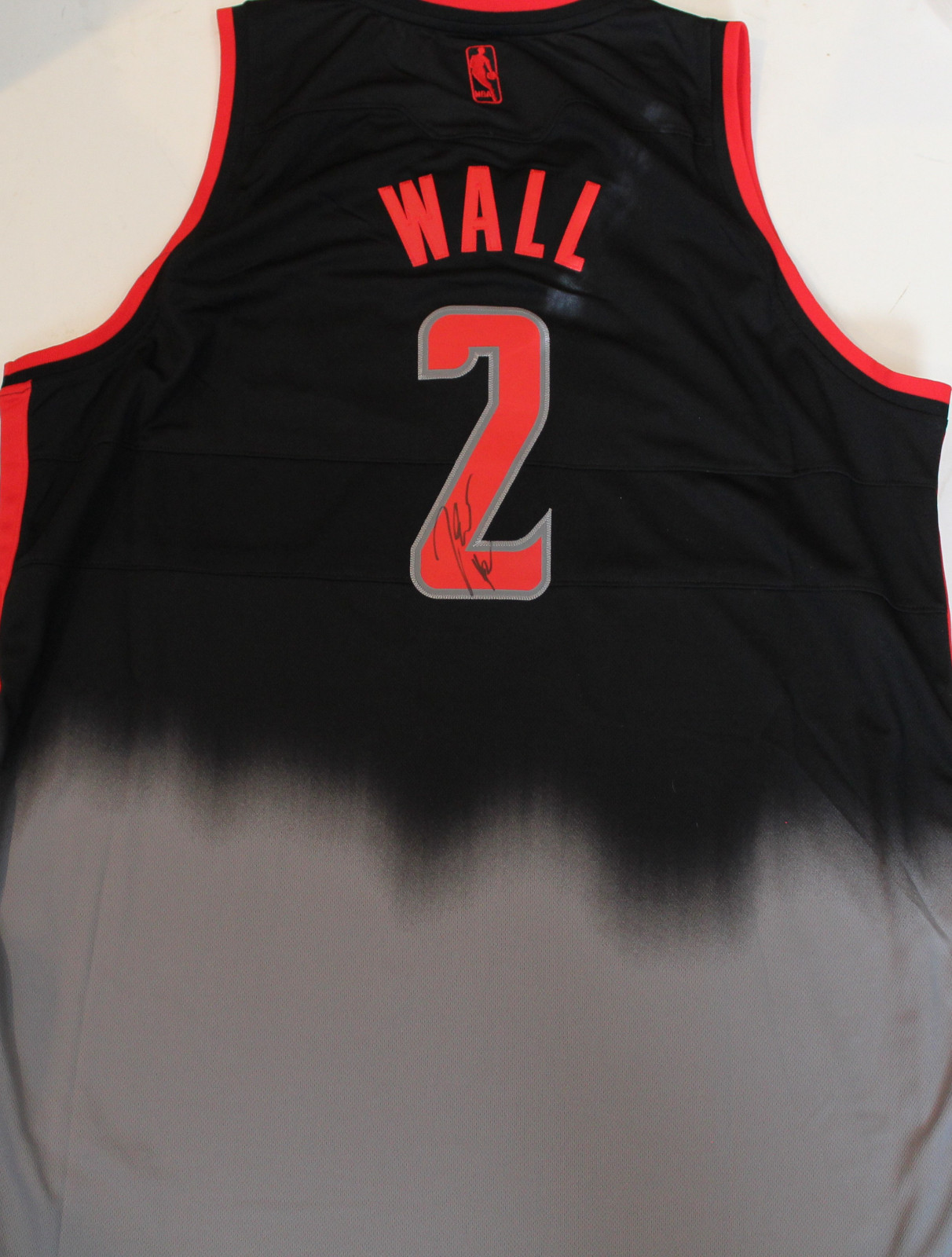 John Wall Signed Washington Wizards Alternate Basketball Jersey w/COA XXL Collectible Memorabilia