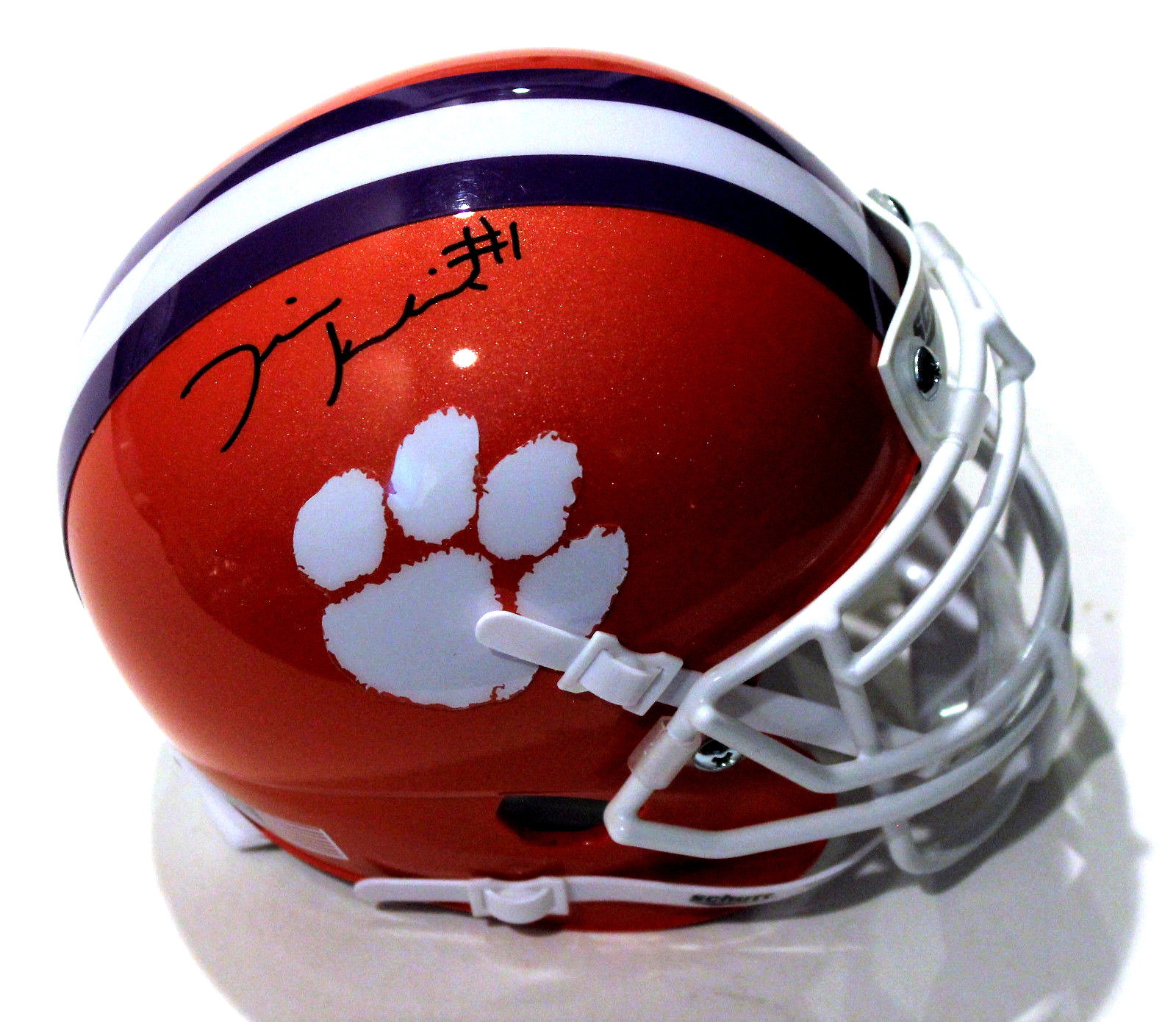 Derion Kendrick Signed Clemson Tigers Mini Football Helmet w/COA #1 C Collectible Memorabilia