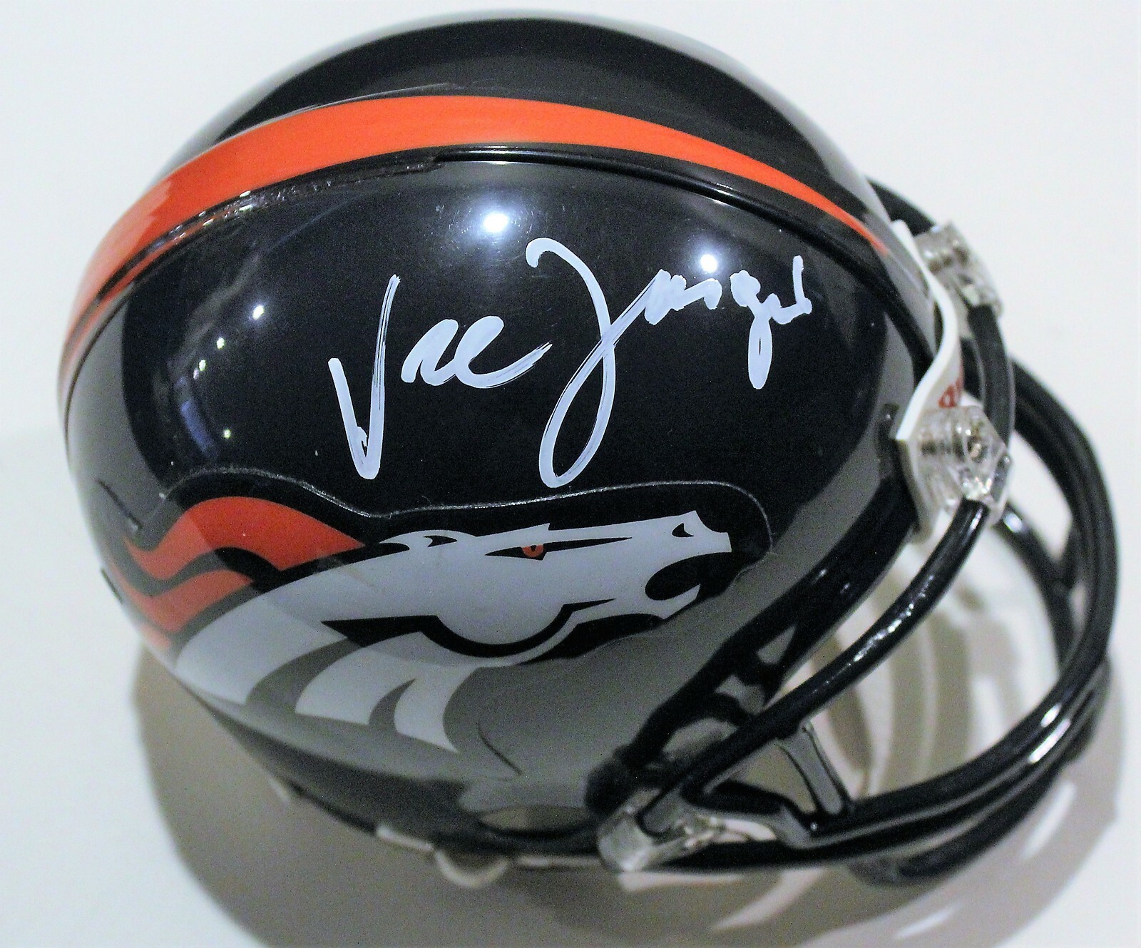 Vic Fangio Signed Denver Broncos Mini Football Helmet W/COA 2019 Collectible Memorabilia