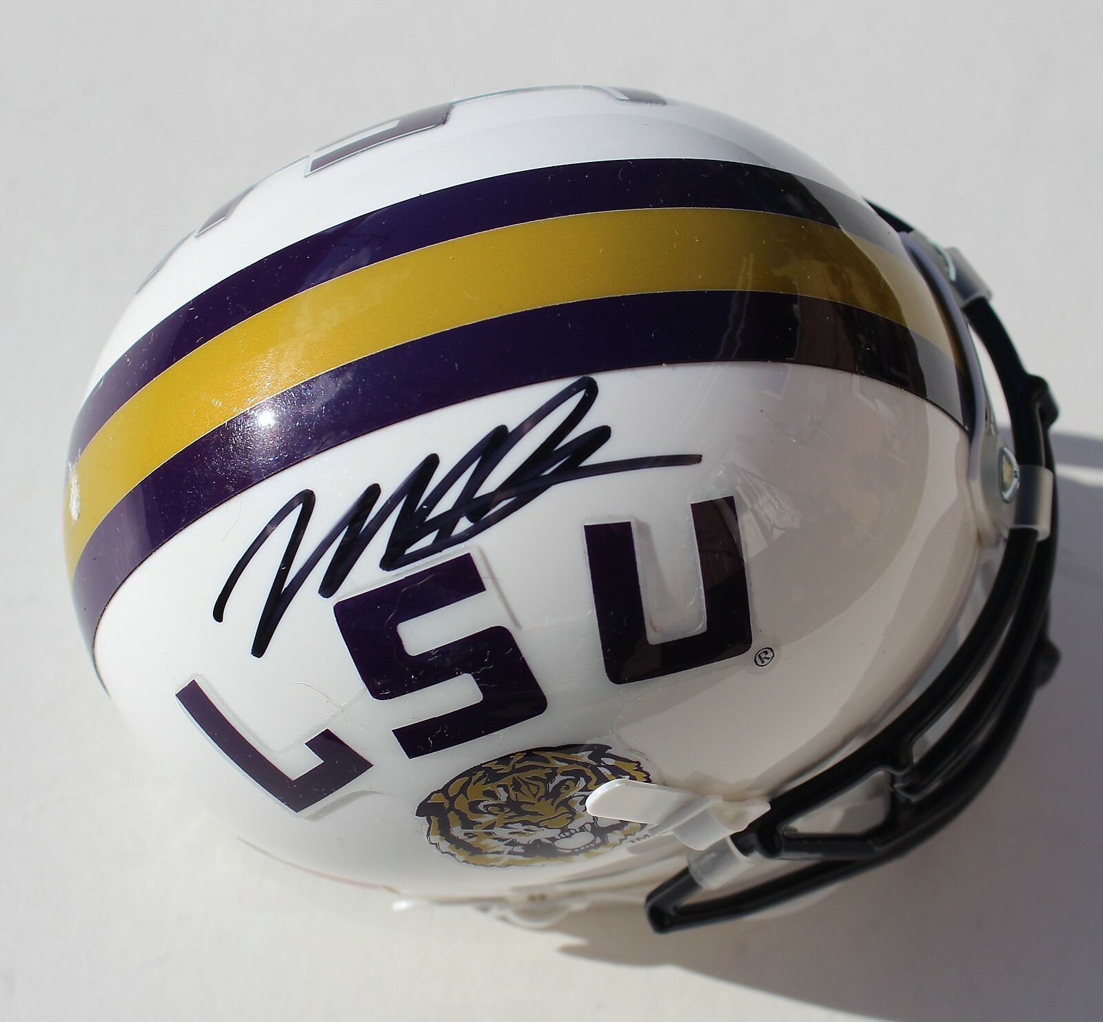 Marcel Brooks Signed LSU Tigers Mini Football Helmet W/COA #1 C Collectible Memorabilia