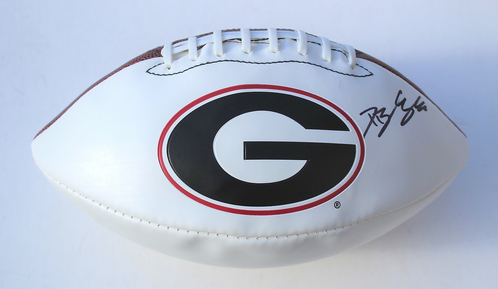 Dominick Blaylock Georgia Bulldogs Signed Full Size Logo Football W/COA C Collectible Memorabilia