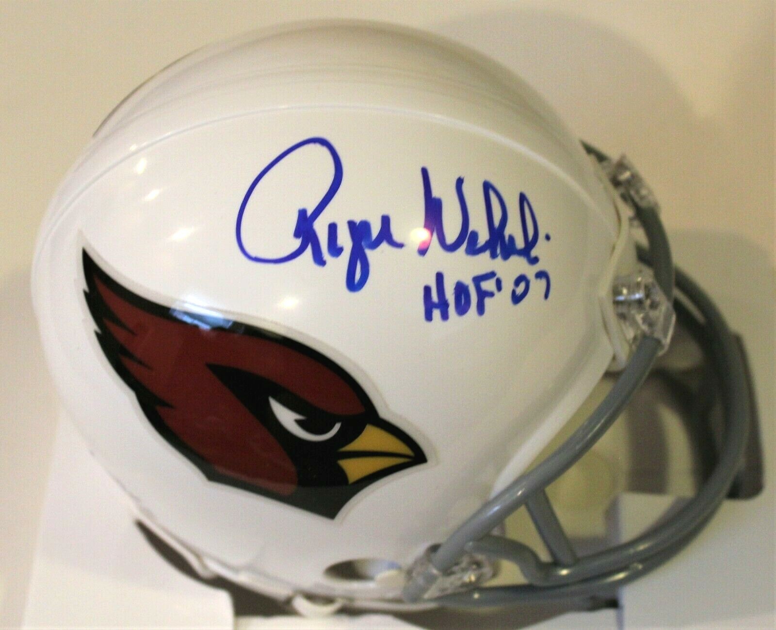 Roger Wehrli Signed Arizona Cardinals Mini Football Helmet W/COA HOF Collectible Memorabilia