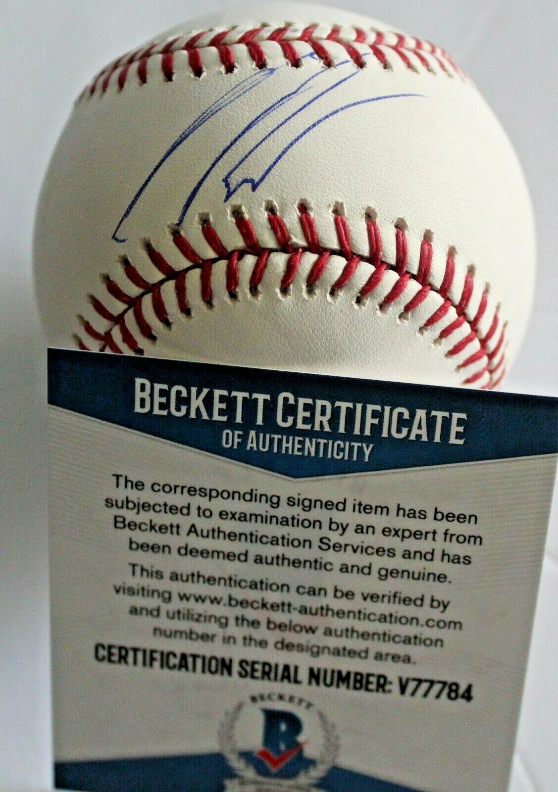 Seth Beer Diamondbacks Signed Official Major Baseball W/Beckett COA V77784 Collectible Memorabilia