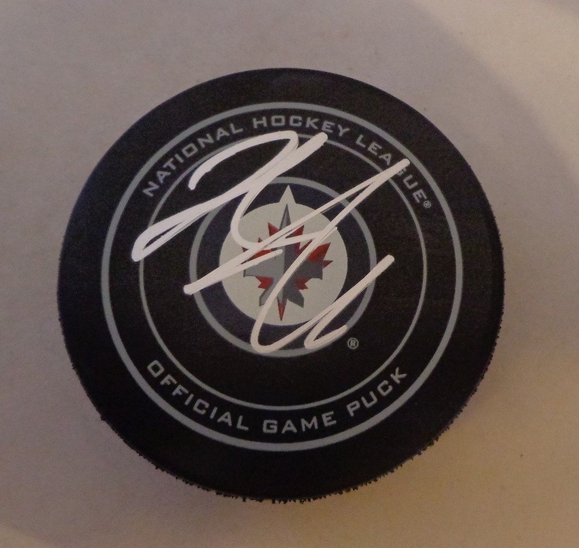 Jacob Trouba signed Winnipeg Jets Official Game Puck autographed Collectible Memorabilia