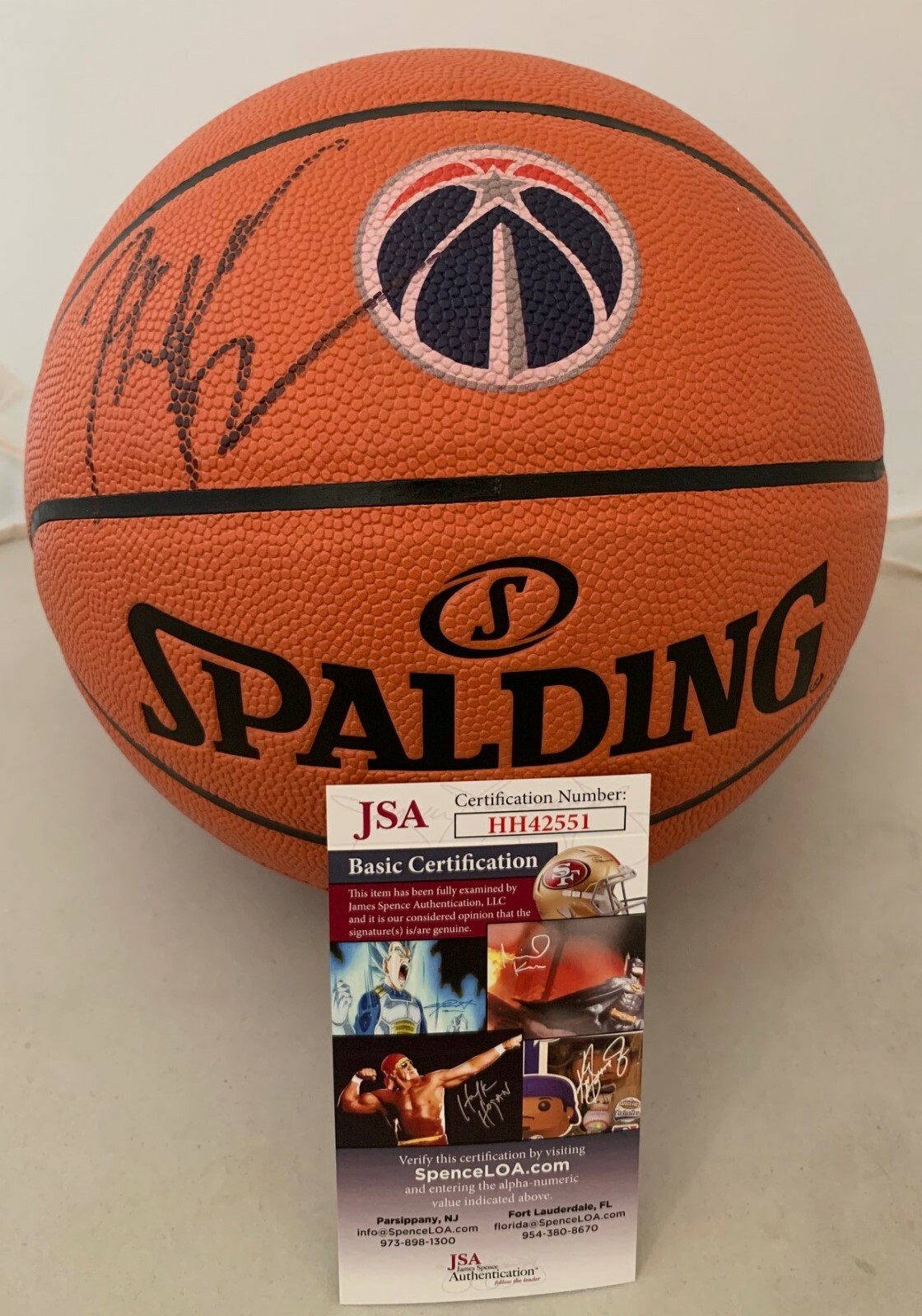 John Wall NBA Replica Game Ball signed Washington Wizards Logo Basketball JSA Collectible Memorabilia