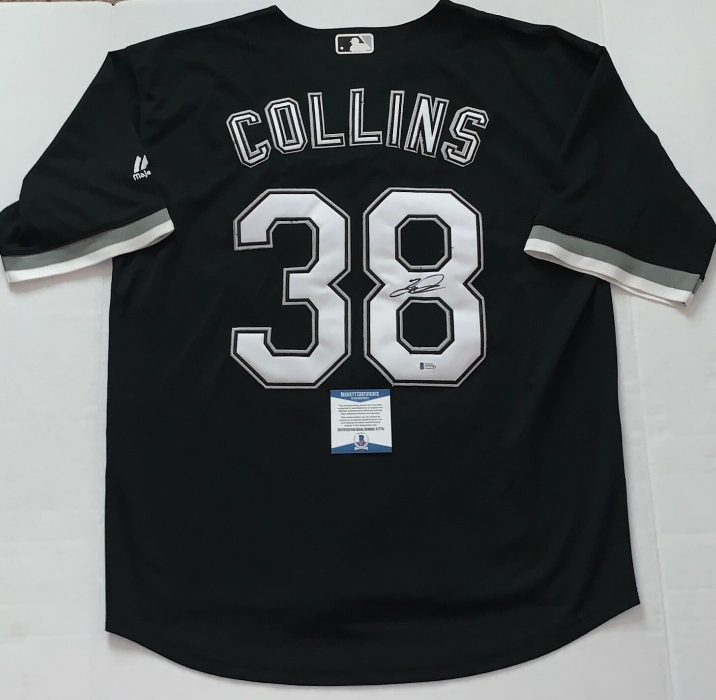 ZACK COLLINS SIGNED CHICAGO WHITE SOX JERSEY AUTOGRAPHED BAS BECKETT  COLLECTIBLE MEMORABILIA