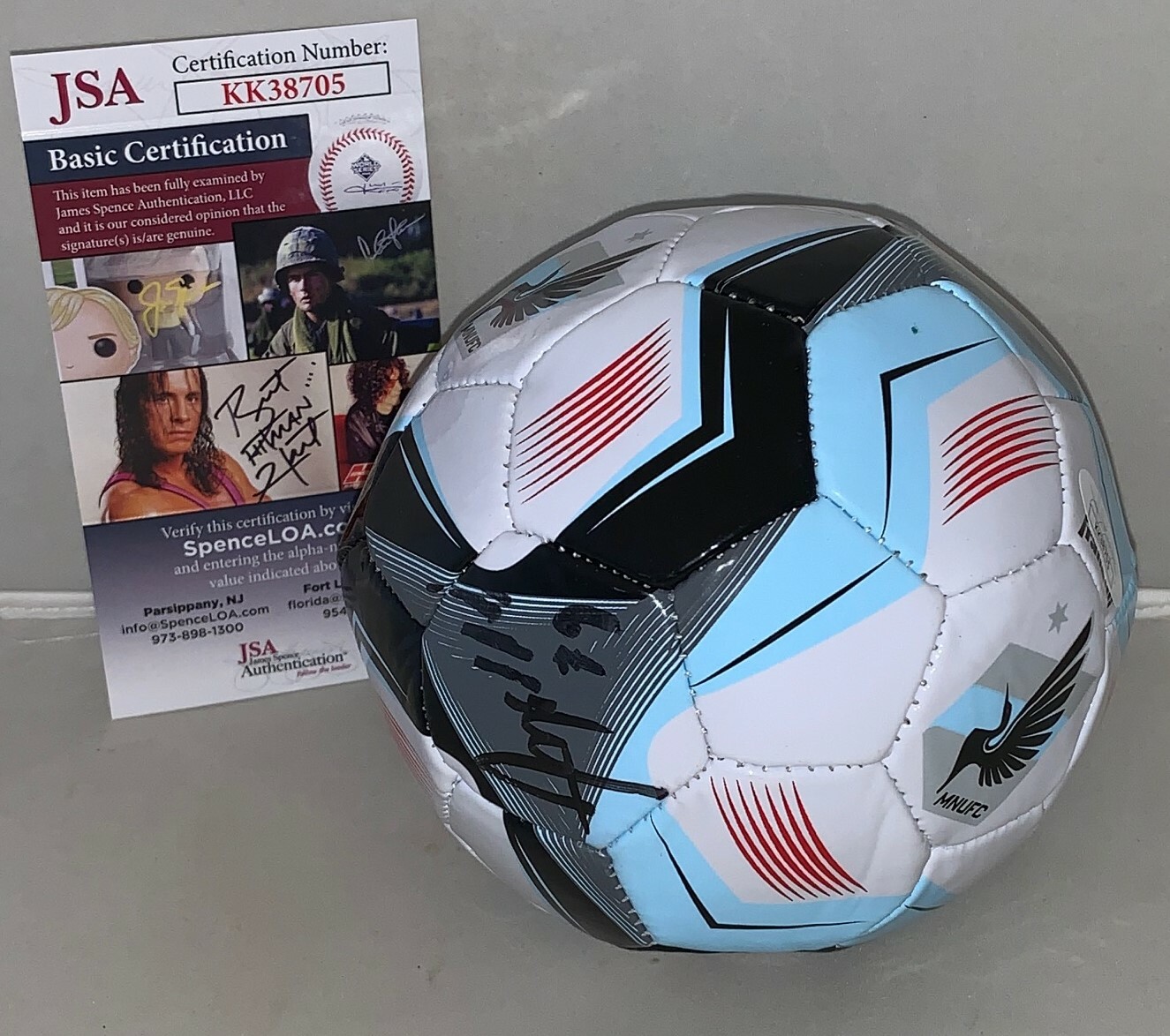 Angelo Rodriguez signed Minnesota United FC mini Soccer Ball autographed JSA Collectible Memorabilia
