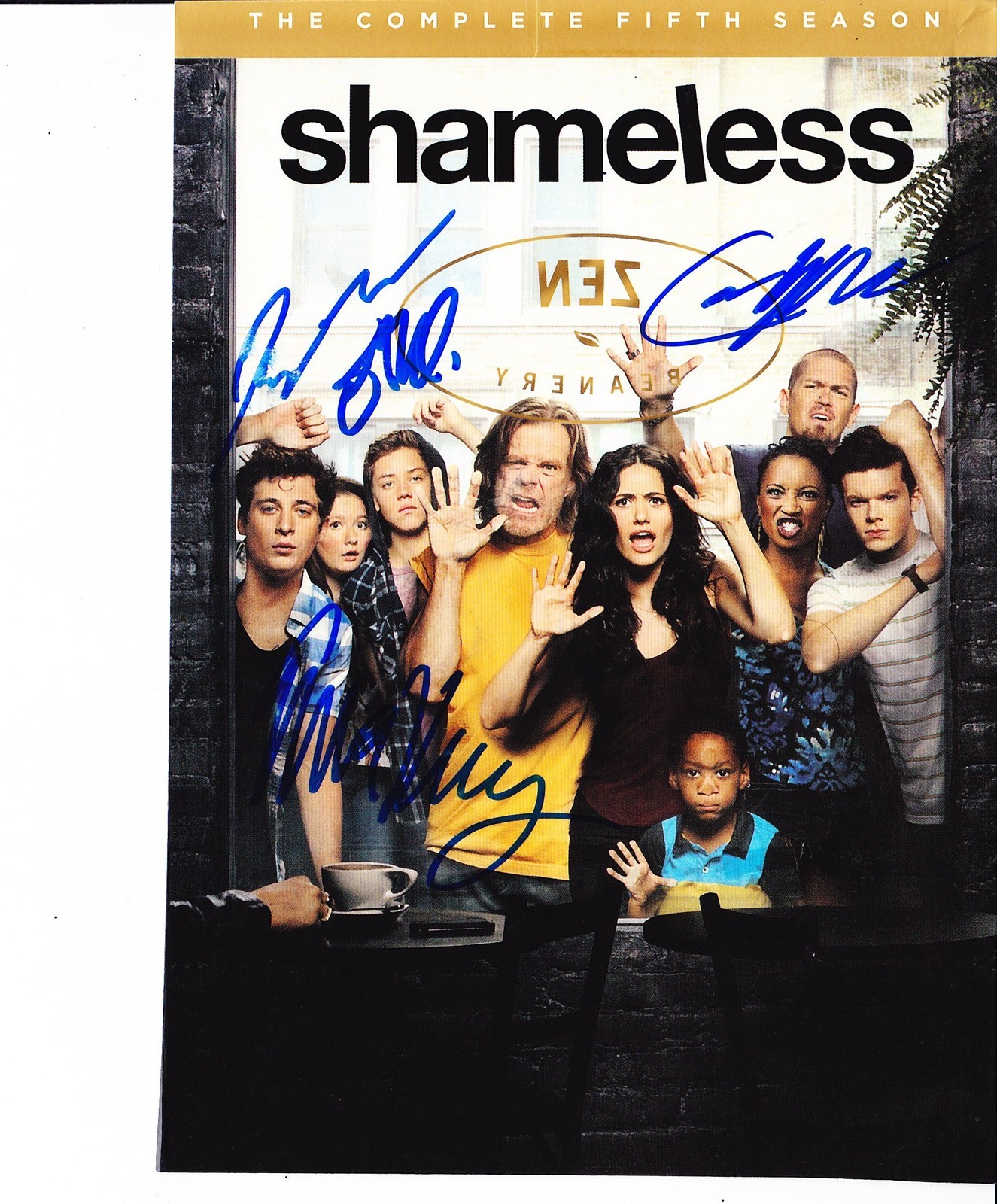 SHAMELESS CAST SIGNED SEASON FIVE PICTURE Collectible Memorabilia