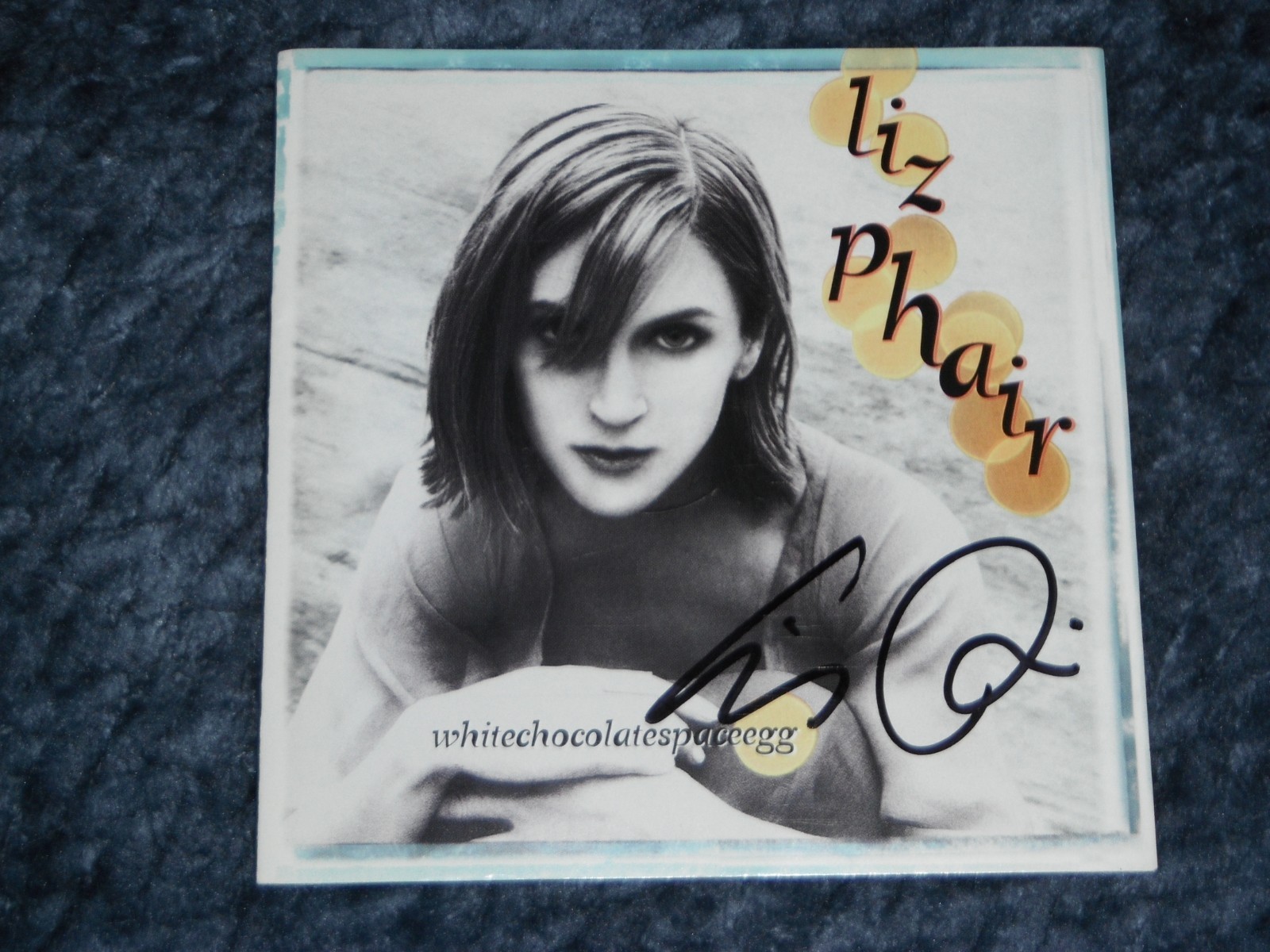 LIZ PHAIR SIGNED WHITECHOCOLATESPACEEGG CD COVER WITH CD INCLUDED Collectible Memorabilia