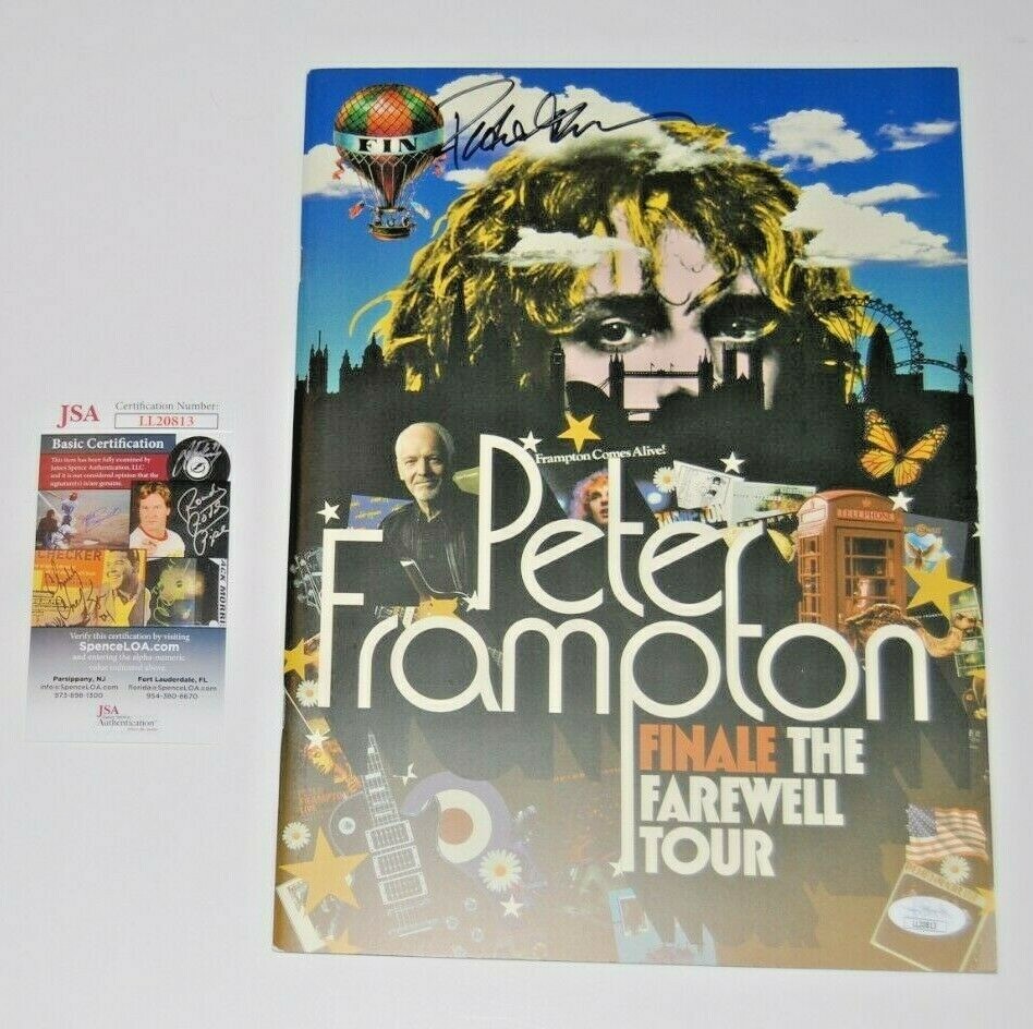 PETER FRAMPTON signed (FINALE THE FAREWELL TOUR) program JSA Authenticated Collectible Memorabilia