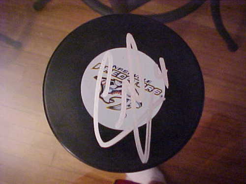 NASHVILLE PREDATORS CODY FRANSON SIGNED PUCK Collectible Memorabilia