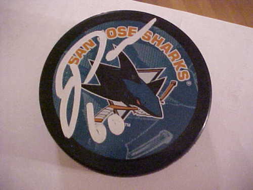SAN JOSE SHARKS JASON DEMERS SIGNED PUCK Collectible Memorabilia