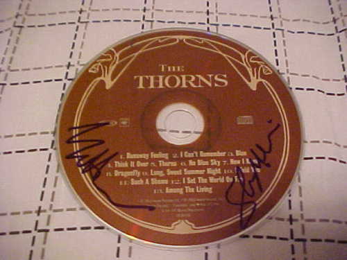 THE THORNS GROUP SIGNED CD Collectible Memorabilia