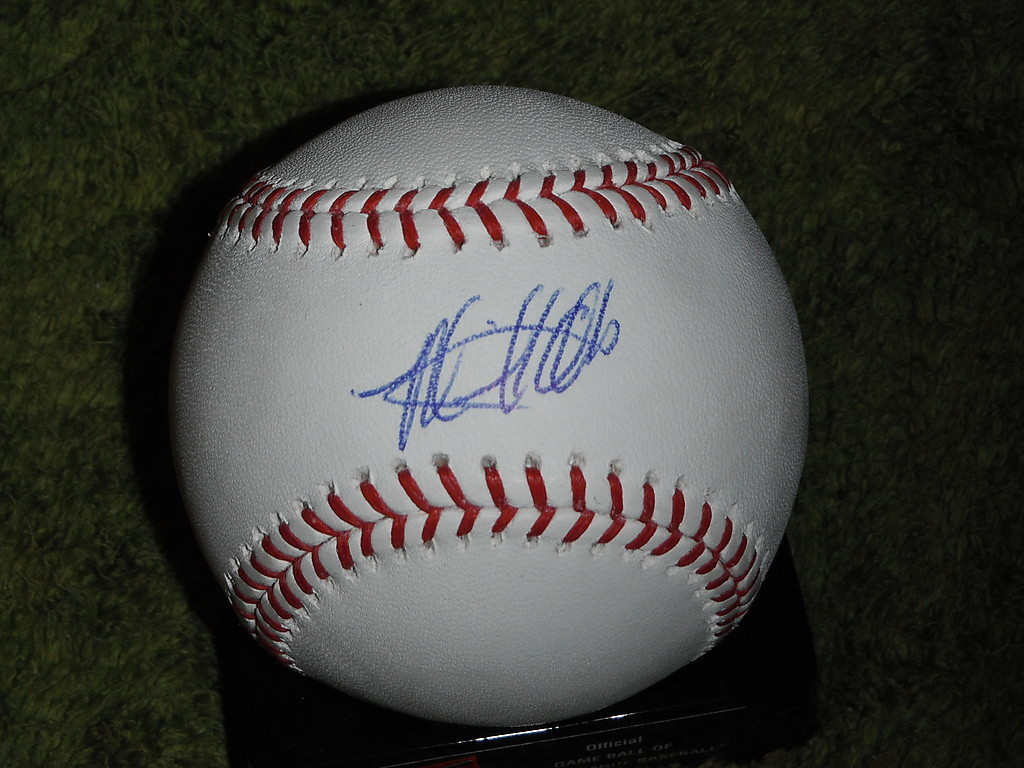 TEXAS RANGERS MIKE OLT SIGNED OML BASEBALL TOP PROSPECT Collectible Memorabilia