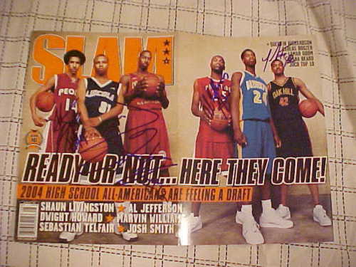 SLAM DWIGHT HOWARD SIGNED SIGNED MAGAZINE 3 MORE PLAYER Collectible Memorabilia
