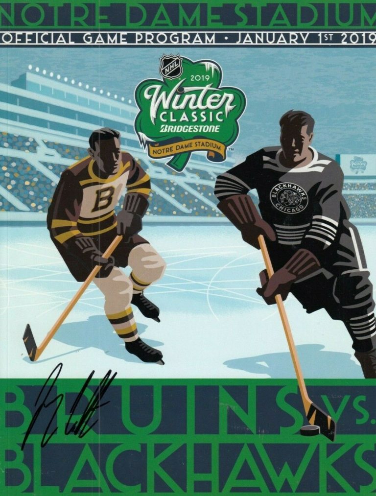 JEREMY COLLITON SIGNED (2019 WINTER CLASSIC) CHICAGO BLACKHAWKS OFFICIAL PROGRAM  COLLECTIBLE MEMORABILIA