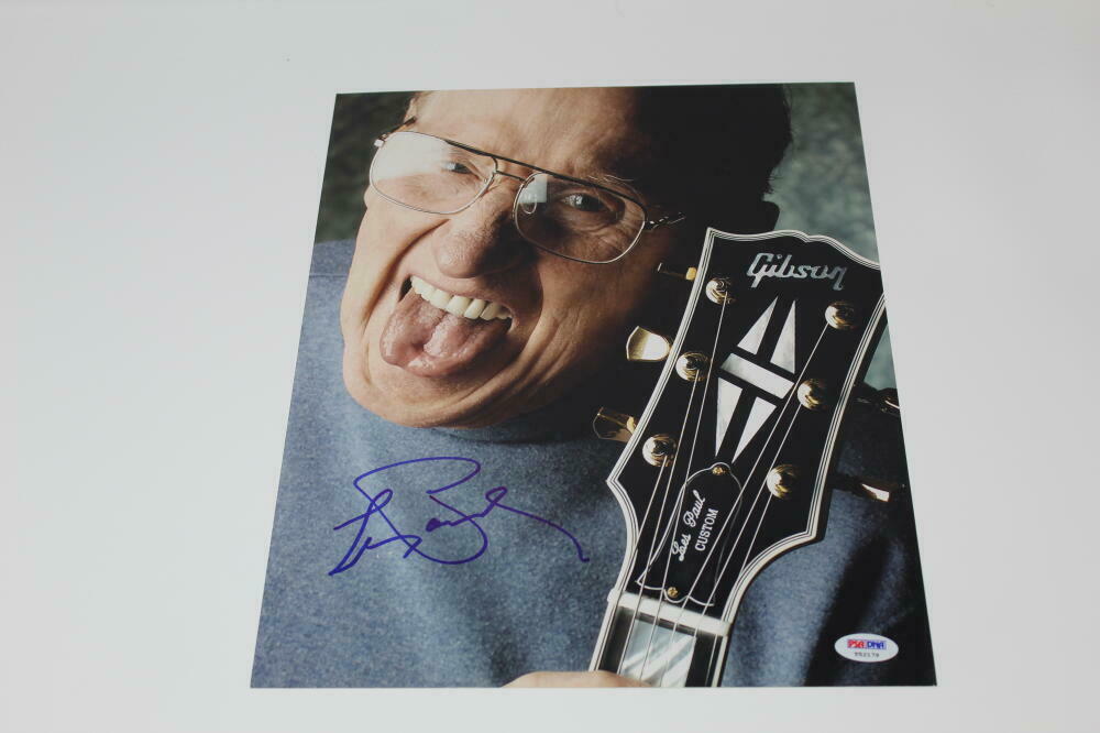 LES PAUL SIGNED AUTOGRAPH 11X14 PHOTO ROCK N ROLL PIONEER, GIBSON