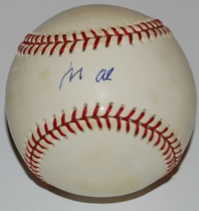 MUHAMMAD ALI SIGNED (BOXING LEGEND) OML BASEBALL CASSIUS CLAY *VINTAGE* W/COA  COLLECTIBLE MEMORABILIA