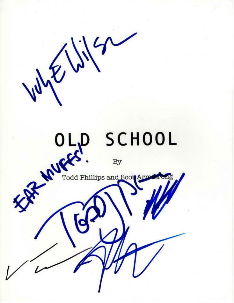 Old School Movie Script Old School Movie Script