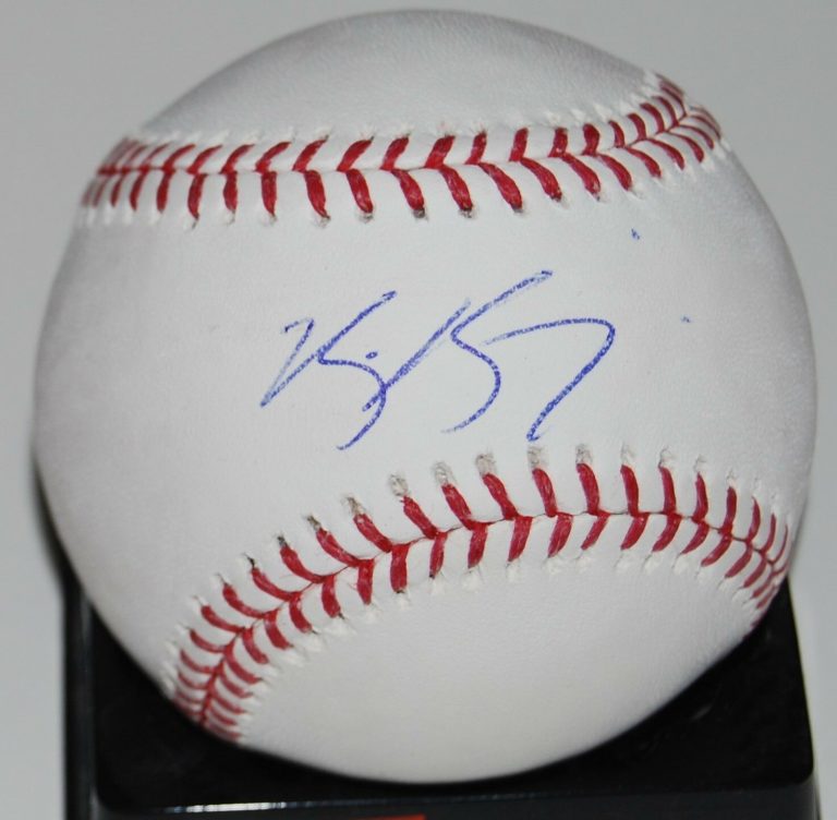 KEVIN KACZMARSKI SIGNED (NEW YORK METS) OFFICIAL MAJOR LEAGUE BASEBALL W/COA  COLLECTIBLE MEMORABILIA