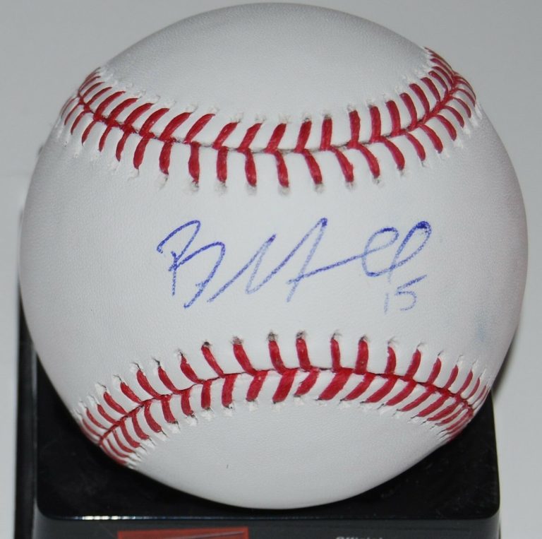 BRIAN MUNDELL SIGNED OFFICIAL MAJOR LEAGUE BASEBALL (COLORADO ROCKIES) W/COA  COLLECTIBLE MEMORABILIA
