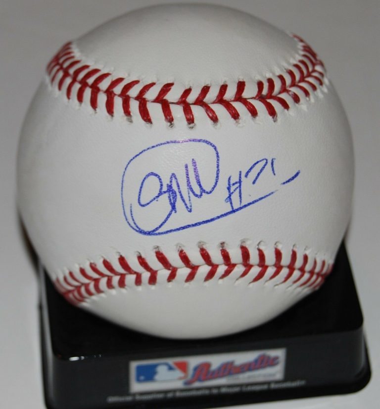 SEULY MATIAS SIGNED OML MAJOR LEAGUE BASEBALL (KANSAS CITY ROYALS) W/COA *PROOF*  COLLECTIBLE MEMORABILIA