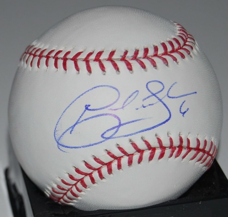NICK FRANKLIN SIGNED MAJOR LEAGUE BASEBALL (MARINERS – ANGELS- BREWERS) W/COA  COLLECTIBLE MEMORABILIA