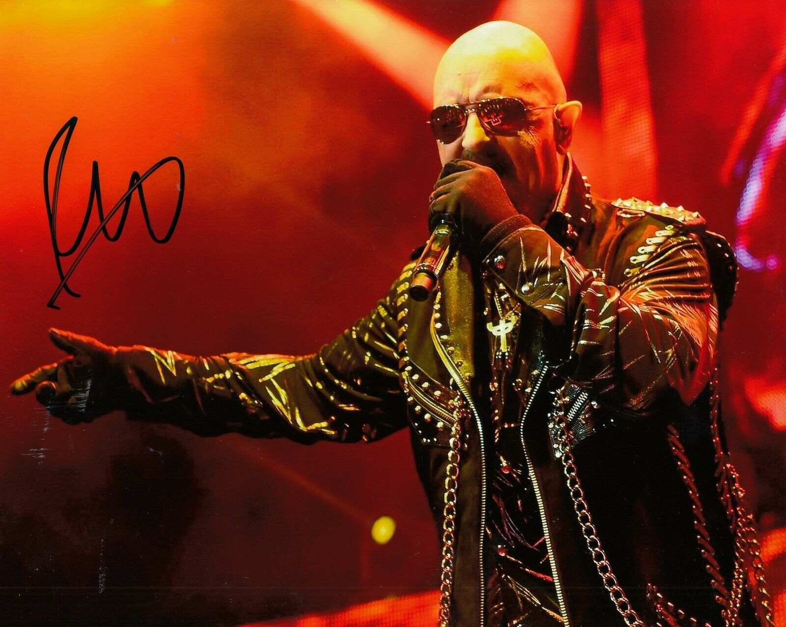 ROB HALFORD signed (JUDAS PRIEST) Lead singer music 8X10 photo ...