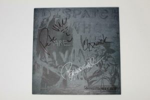 DISPATCH BAND X3 SIGNED AUTOGRAPH ALBUM VINYL RECORD -WHO ARE WE LIVING FOR?  COLLECTIBLE MEMORABILIA