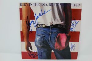 THE E STREET BAND (X4) SIGNED AUTOGRAPH ALBUM VINYL RECORD – BORN IN THE USA  COLLECTIBLE MEMORABILIA