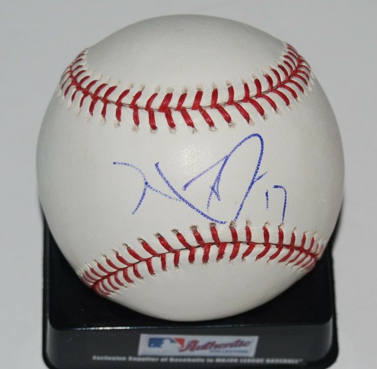 MIKE FONTENOT SIGNED OML BASEBALL *GIANTS* W/COA CUBS PHILLIES AUTOGRAPHED #17  COLLECTIBLE MEMORABILIA